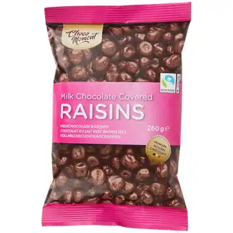 Action Raisins secs au chocolat choco moment offre