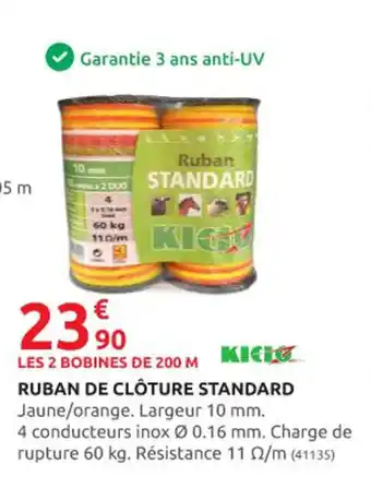 Rural Master RUBAN DE CLÔTURE STANDARD offre