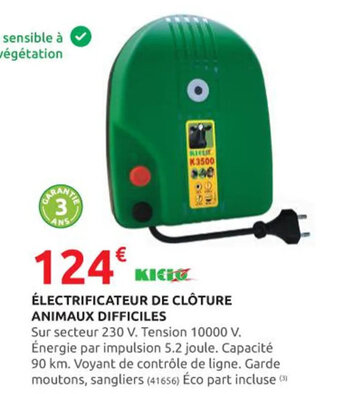 Rural Master ÉLECTRIFICATEUR DE CLÔTURE ANIMAUX DIFFICILES offre