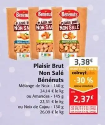Plaisir Brut Non Salé Bénénuts