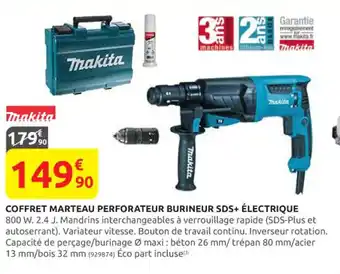 Rural Master COFFRET MARTEAU PERFORATEUR BURINEUR SDS+ ÉLECTRIQUE offre