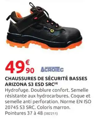 CHAUSSURES DE SÉCURITÉ BASSES ARIZONA S3 ESD SRC(4)