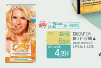 Match COLORATION BELLE COLOR offre