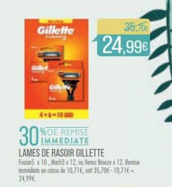 Match LAMES DE RASOIR GILLETTE offre