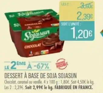Match DESSERT À BASE DE SOJA SOJASUN offre