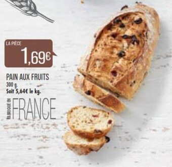 Match PAIN AUX FRUITS offre