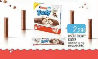 Match BISCUIT TRONKY KINDER offre