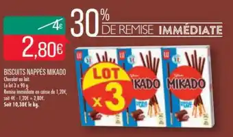 Match BISCUITS NAPPÉS MIKADO offre