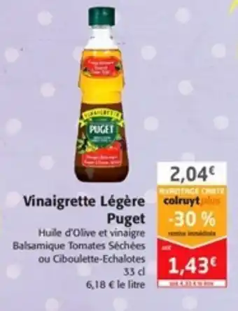 Colruyt Vinaigrette Légère Puget offre