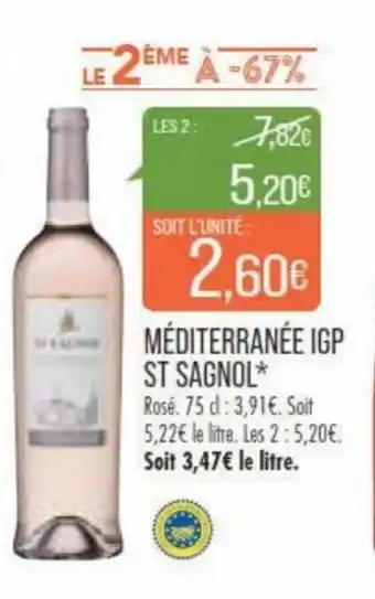 Match MÉDITERRANÉE IGP ST SAGNOL* offre