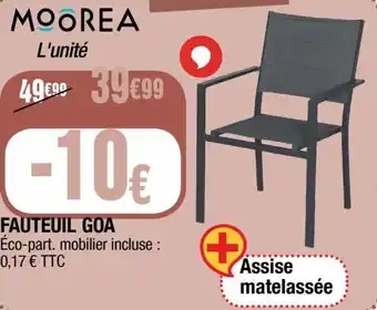 La Foir'Fouille FAUTEUIL GOA offre