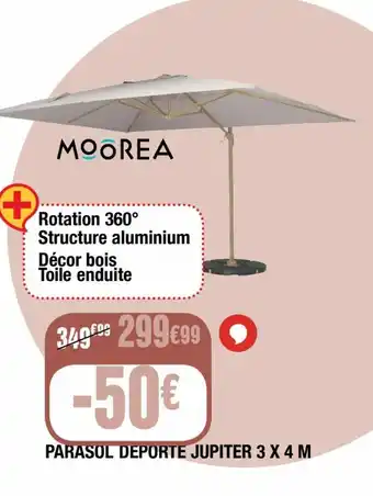 La Foir'Fouille PARASOL DEPORTE JUPITER 3 X 4 M offre