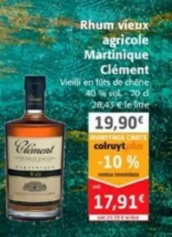 Colruyt Rhum vieux agricole Martinique offre