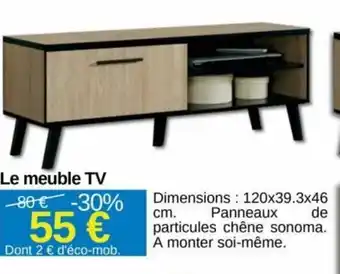 KREABEL Le meuble TV 80€ -30% offre