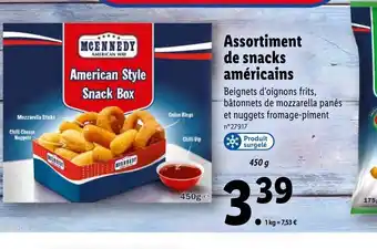 Lidl Assortiment de snacks américains offre