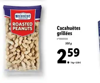 Lidl Cacahuètes grillées offre