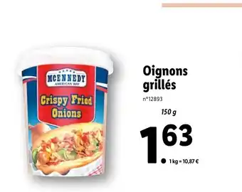 Lidl Oignons grillés offre