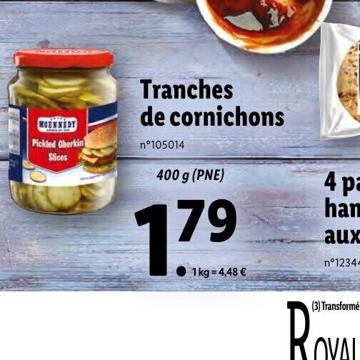 Promo Tranches de cornichons chez Lidl