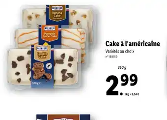 Lidl Cake à l'américaine offre