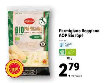 Lidl Parmigiano Reggiano AOP Bio râpé offre