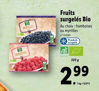 Fruits surgelés Bio