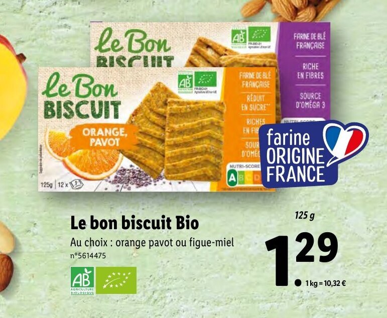 Promo Le bon biscuit Bio chez Lidl