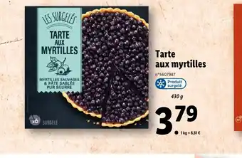 Lidl Tarte aux myrtilles offre