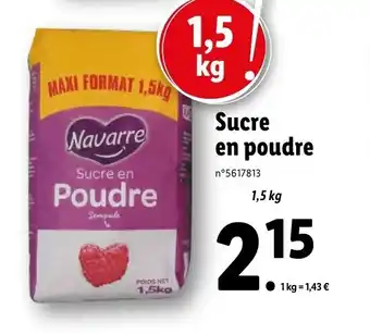 Lidl Sucre en poudre offre