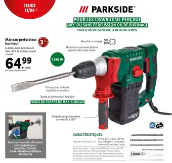 Lidl Marteau perforateur burineur offre