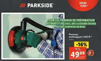 Lidl Ponceuse multisupports 1 050 W * offre