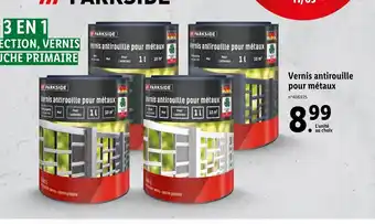 Vernis antirouille pour métaux