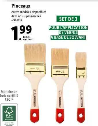 Lidl Pinceaux offre