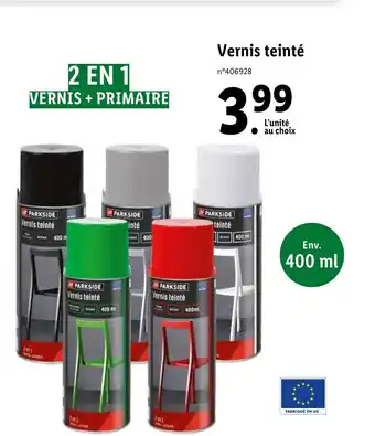 Lidl IN PARKSIDE Vernis teinté offre