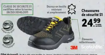 Lidl Chaussures de sécurité S1 offre