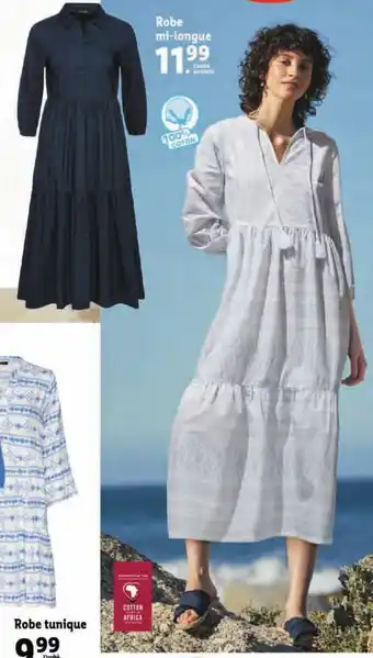 Lidl Robe mi-longue offre
