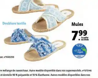 Lidl Mules offre