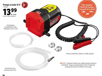 Lidl Pompe à huile 12 V offre