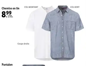 Lidl Chemise en lin offre