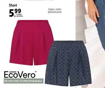 Lidl Short offre