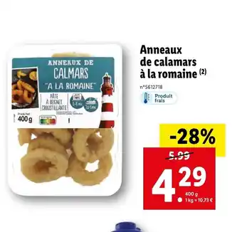 Lidl Anneaux de calamars à la romaine (2) offre