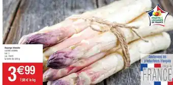 Cora x Carrefour Asperge blanche variété violette offre