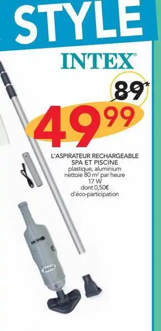 Stokomani L´aspirateur rechargeable spa et piscine offre
