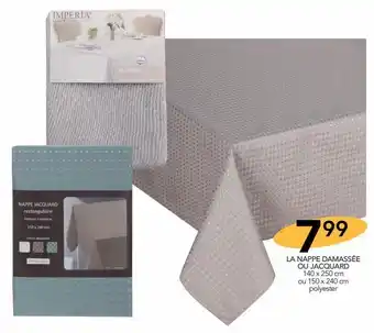 Stokomani La nappe damassee ou jacquard offre
