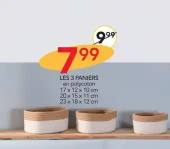 Stokomani Les 3 paniers offre