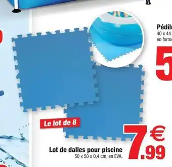 Lot de dalles pour piscine