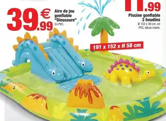 Bazarland Aire de jeu gonflable dinosaure offre