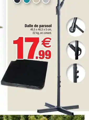 Bazarland Dalle de parasol offre