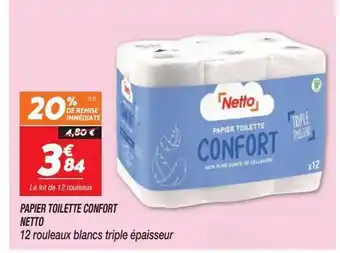 Netto Papier toilette confort netto offre