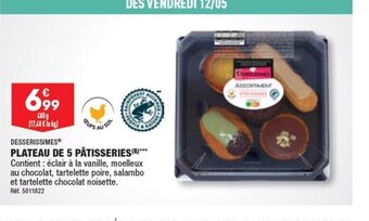 ALDI PLATEAU DE 5 PÂTISSERIES offre