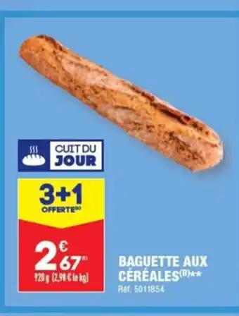 ALDI BAGUETTE AUX CÉRÉALES(B)** offre